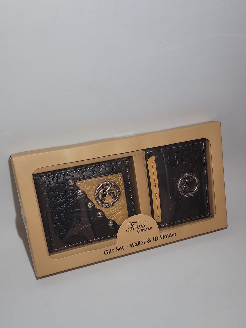 Tems Collection  Brown. Western. Wallet With.id Holder.